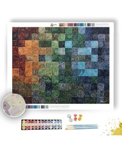 INFINITE SWIRL GRID - Paint by Numbers Full Kit