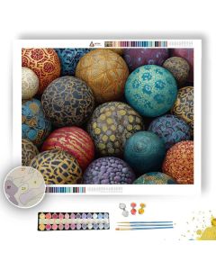 TANGLE SPHERE MATRIX - Paint by Numbers Full Kit