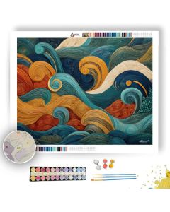 ZEN WAVE CASCADE - Paint by Numbers Full Kit