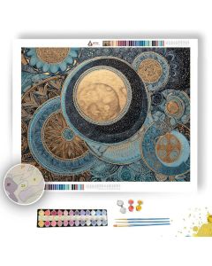 TANGLE MOON ORBIT - Paint by Numbers Full Kit