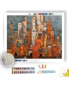 TANGLE CASTLE WALL - Paint by Numbers Full Kit