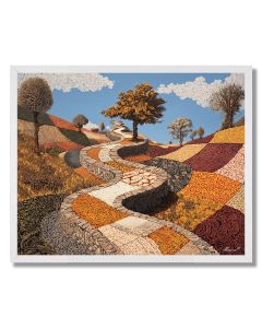WOVEN TANGLE PATH - FRAMED