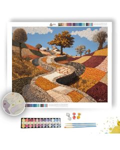 WOVEN TANGLE PATH - Paint by Numbers Full Kit