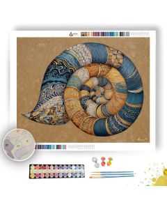 TANGLE SHELL FORM - Paint by Numbers Full Kit