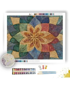 ZEN FLORAL SPIRAL - Paint by Numbers Full Kit