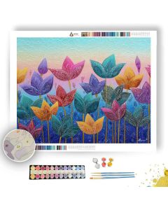 ZEN LOTUS FIELD - Paint by Numbers Full Kit