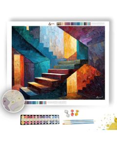 UNFOLDING STAIR PRISM - Paint by Numbers Full Kit