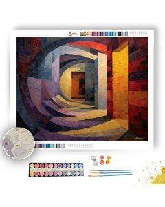 SPIRAL ROOM DIVERGENCE - Paint by Numbers Full Kit