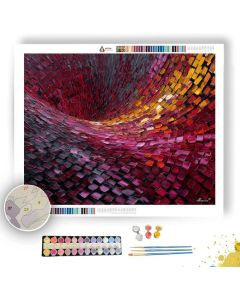 CURVED LATTICE DRIFT - Paint by Numbers Full Kit