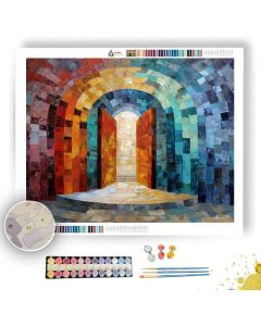 ARC OF REPEATING DOORS - Paint by Numbers Full Kit