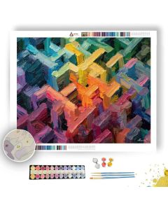 BENDING FRAME LABYRINTH - Paint by Numbers Full Kit