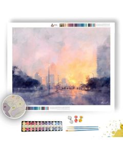 DREAMLIKE BOULEVARD - Paint by Numbers Full Kit