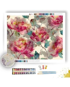 MORNING PEONY - Paint by Numbers Full Kit
