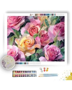 LUSH ROSE - Paint by Numbers Full Kit