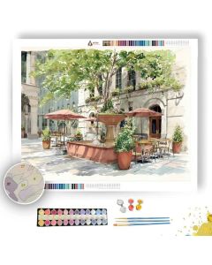 SERENE PLAZA - Paint by Numbers Full Kit