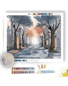 SERENE BOULEVARD - Paint by Numbers Full Kit