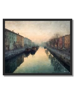 EVENING CANAL - FRAMED