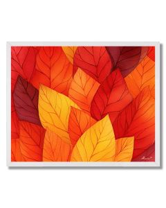 WATERCOLOR AUTUMN CASCADE - FRAMED