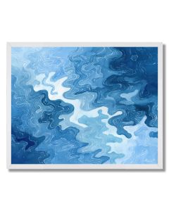 AZURE RIPPLES - FRAMED