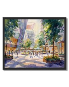DREAMLIKE PLAZA - FRAMED
