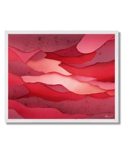 CRIMSON LAYERS - FRAMED