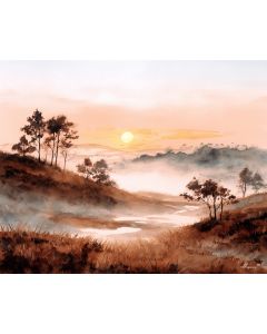 WATERCOLOR EVENING FOG