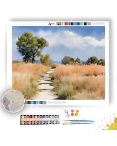 WATERCOLOR MEADOW PATHWAY - Paint by Numbers Full Kit