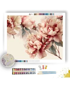DELICATE PEONY - Paint by Numbers Full Kit