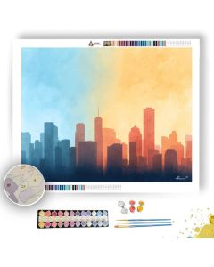 SUNLIT SKYLINE - Paint by Numbers Full Kit