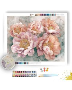 SOFT PEONY - Paint by Numbers Full Kit