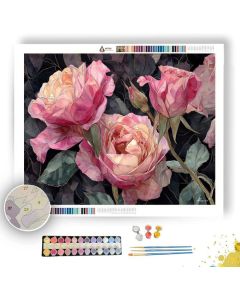 BLOSSOMING ROSE - Paint by Numbers Full Kit