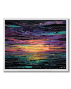 SHATTERED CONTOUR PRISM - FRAMED