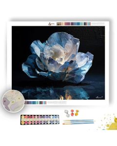 THUNDER BLOOM SILVER - Paint by Numbers Full Kit