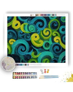 ELECTRIC SYMMETRY CONTOUR - Paint by Numbers Full Kit