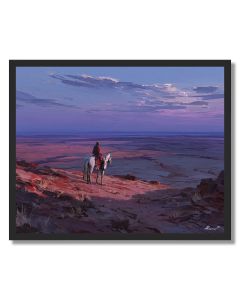 PALE CONTOUR LABYRINTH - FRAMED