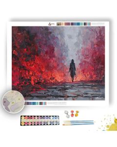 BLAZING PROCESSION - Paint by Numbers Full Kit