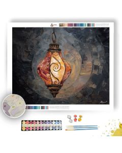 MUTED LANTERN - Paint by Numbers Full Kit