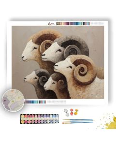 PALE TRACE SPIRAL - Paint by Numbers Full Kit
