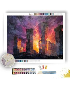BLAZING FRAGMENTS - Paint by Numbers Full Kit