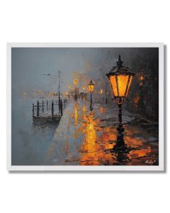 AMBER LANTERNS - FRAMED