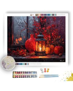 CRIMSON LANTERN - Paint by Numbers Full Kit