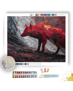 CRIMSON MANE - Paint by Numbers Full Kit