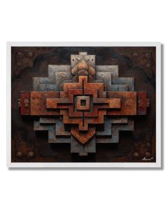 HIDDEN GLYPH 1 - FRAMED