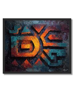 HIDDEN GLYPH 2 - FRAMED