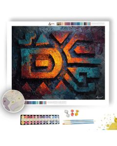 HIDDEN GLYPH 2 - Paint by Numbers Full Kit