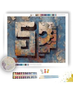 SACRED GLYPH 3 - Paint by Numbers Full Kit