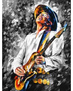 STEVIE RAY VAUGHAN B&W