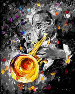 Louis Armstrong B&W