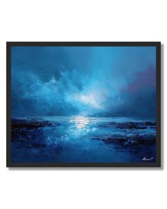 BLUE SALT DRIFT - FRAMED