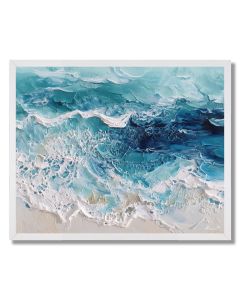 BLUE SEA FOAM - FRAMED